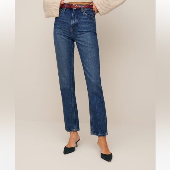 Reformation Liza Ultra High Rise Straight Jeans - Picture 2 of 6